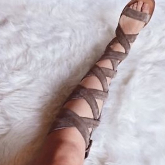Rag and Bone- Ilaria strappy Gladiator Sandals - taupe - Picture 1 of 8